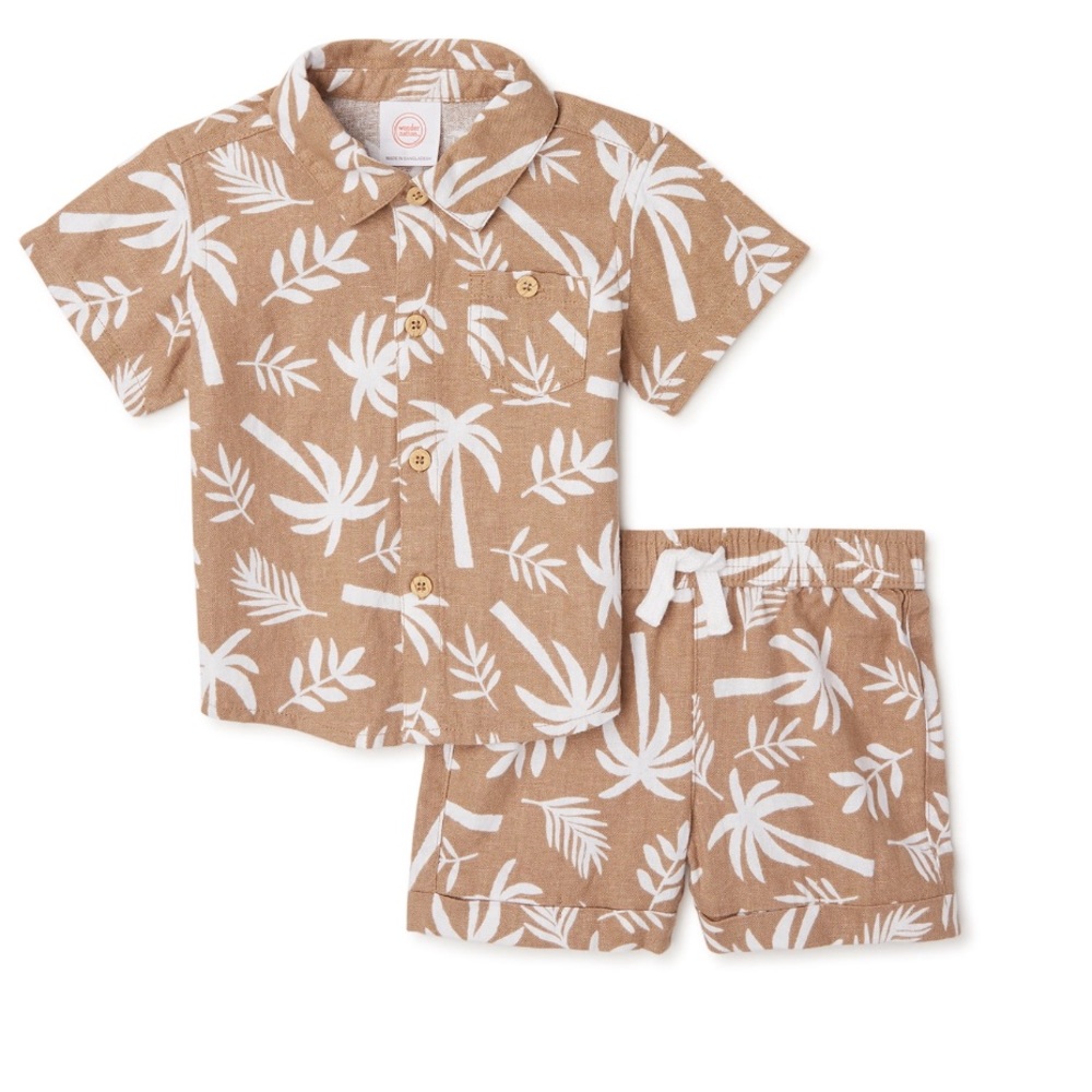 Baby boys shirt and shorts set